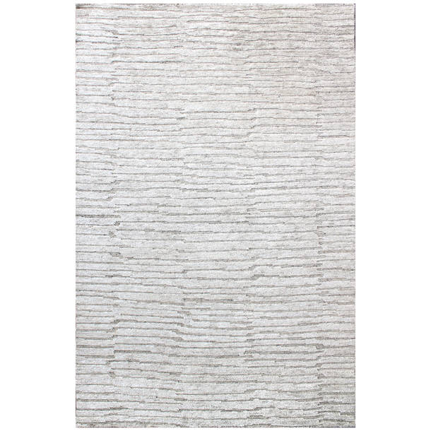 Bokara Rug Co., Inc. HighQuality HandKnotted Beige/Gray Area Rug